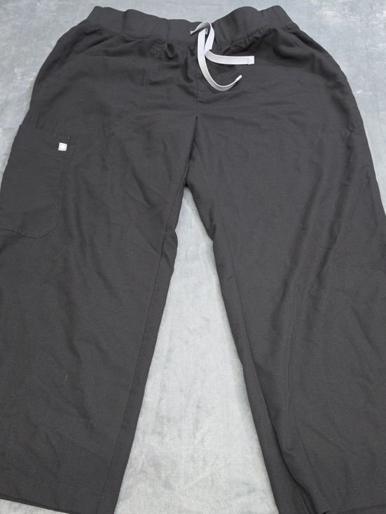 Figs Pants - Figs Women's Black Scrub Pants XXL